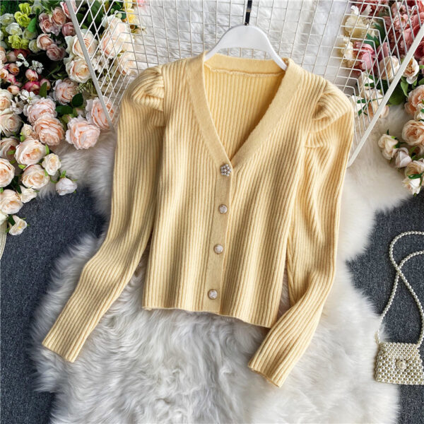 The Slim-Fit V-Neck Cardigan Sweater for Women