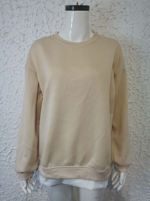 Ladies Trendy Solid Color Polyester Sweater - Image 6