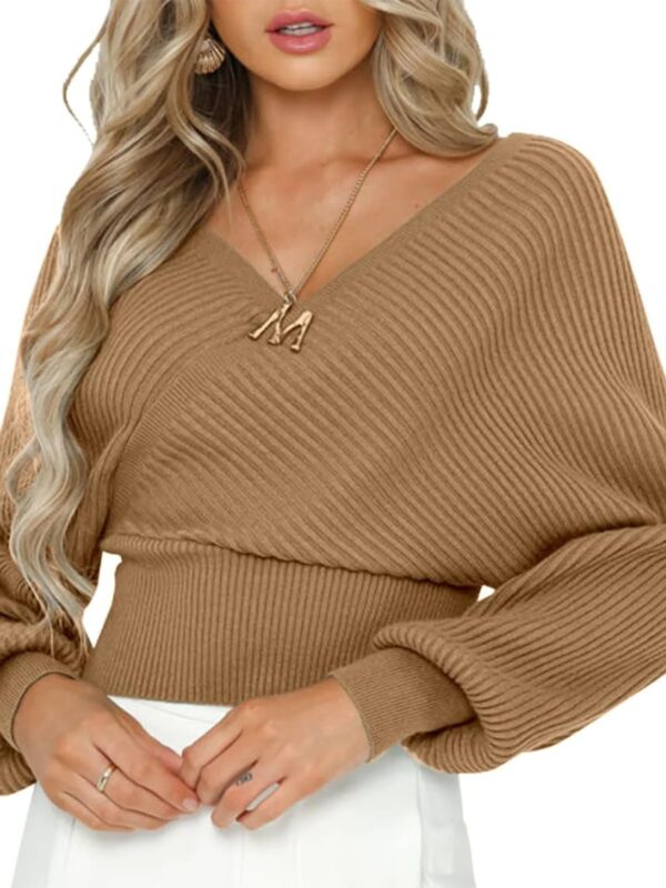 The Lantern Sleeve Pullover Sweater - Image 8