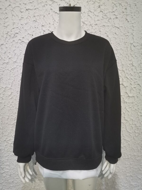 Ladies Trendy Solid Color Polyester Sweater - Image 8